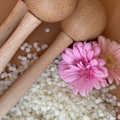 Drewniana gałka do modelowania płatków